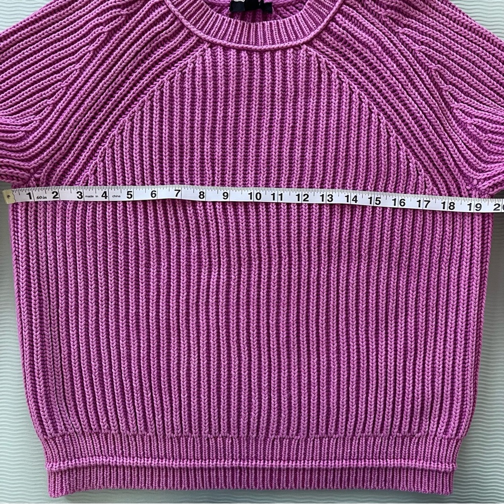 NWT J. Crew Garment Washed Crewneck Ribbed Sweater Sz M - Picture 6 of 8